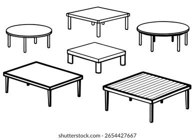 Línea de mesa de café Art Contemporary Chic Living Space