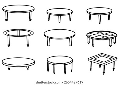 Línea de mesa de café Art Elegante Muebles funcionales para el hogar