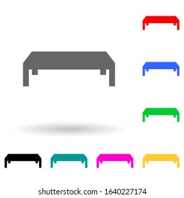 Coffee table multi color style icon. Simple glyph, flat vector of furniture icons for ui and ux, website or mobile application
