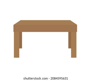 Coffee Table On White Background Symbol Stock Vector (Royalty Free ...