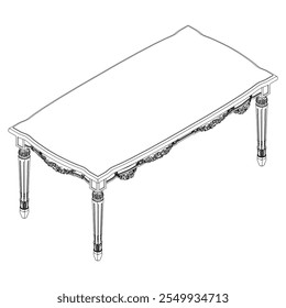 Coleção de vetores de contorno de mesa de café. Elegante design de arte de linha para espaços de estar contemporâneos. Ideal para projetos de design de interiores.