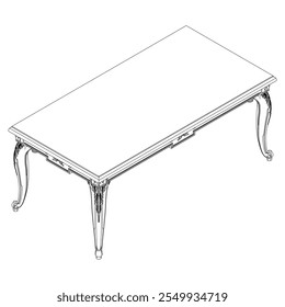 Coffee table outline vector collection. Elegant line art designs for contemporary living spaces. Ideal for interior design projects.