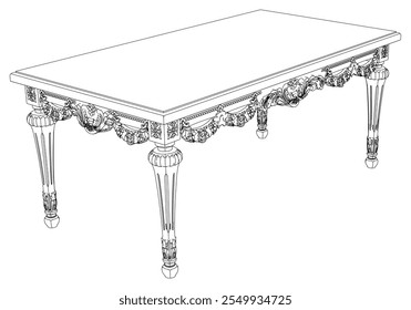 Coffee table outline vector collection. Elegant line art designs for contemporary living spaces. Ideal for interior design projects.