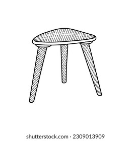 Diseño de ilustraciones de arte de línea simple de tabla de café