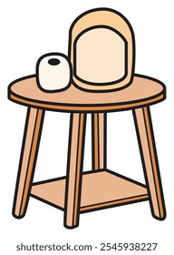 Coffee Table Vector Clip Art Collection