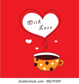 coffee tag with love