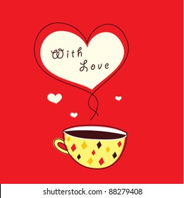 coffee tag with love