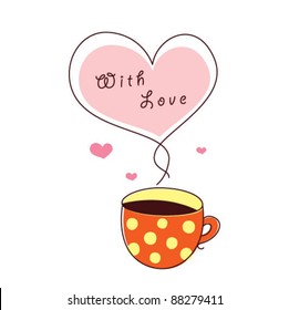 coffee tag with love