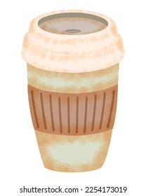 coffee take away icon isolated