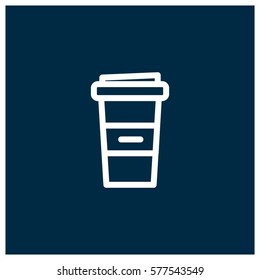 Coffee take away vector icon