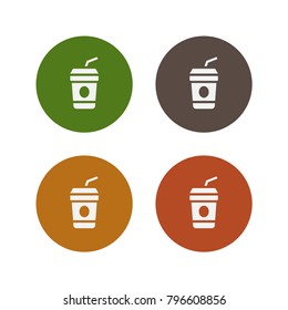 Coffee take home icons, vector, illustration.