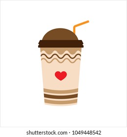 Coffee Takeaway Cup Vector Art Illustration