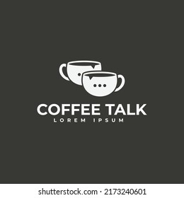  Coffee Talk Logo Design Template 