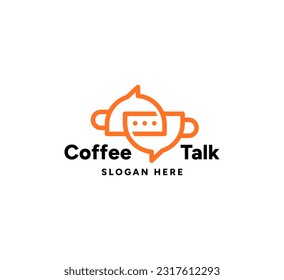 Diseño del logotipo de Coffee Talk para su empresa