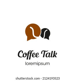 Coffee Talk logo symbol or icon template design