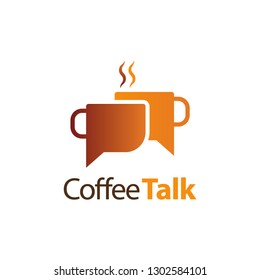 Coffee Talk Logo Vector