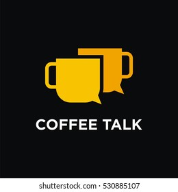 Coffee Talk Logo Vector