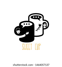 Coffee Talk logo. Vector illustration.