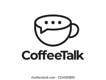 coffee talk Vector Icon Illustration