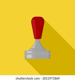 Coffee Tamper Flat Icon Vector illustration