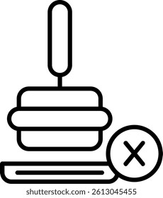 Coffee Tamper Line Vector Icon Design