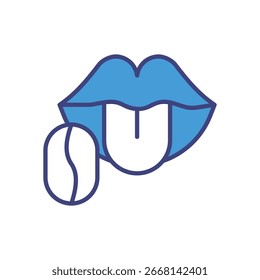 Coffee Taste icon vector stock illustration