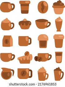 degustación de café, ilustración, vector sobre fondo blanco.