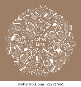 Coffee tea background