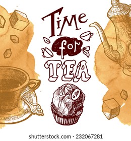 coffee and tea banners