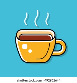 Coffee or tea cup icon.