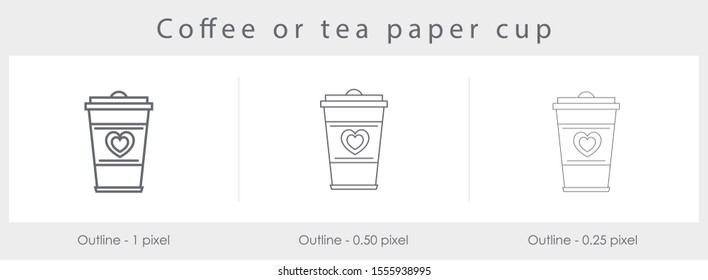 Coffee, tea cup icon in flat style. Coffee mug vector illustration on white isolated background. Drink business concept.