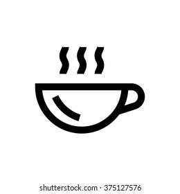 Coffee, tea cup line icon. Pixel perfect fully editable vector icon suitable for websites, info graphics and print media.