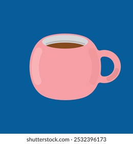 Coffee or tea cup mug icon. Vector illustration.