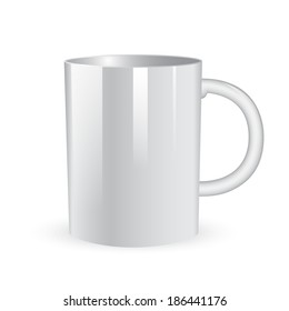 coffee or tea cup over white background 