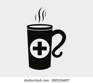 Coffee and tea cup Printable Vector Illustration. coffee and tea cup vector, coffee and tea cup Clipart, coffee cup Symbol, icon, Logo