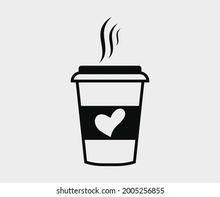 Coffee and tea cup Printable Vector Illustration. coffee and tea cup vector, coffee and tea cup Clipart, coffee cup Symbol, icon, Logo