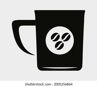 Coffee and tea cup Printable Vector Illustration. coffee and tea cup vector, coffee and tea cup Clipart, coffee cup Symbol, icon, Logo