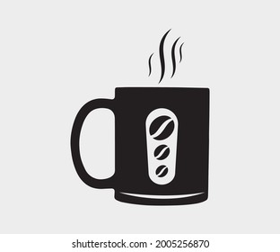 Coffee and tea cup Printable Vector Illustration. coffee and tea cup vector, coffee and tea cup Clipart, coffee cup Symbol, icon, Logo