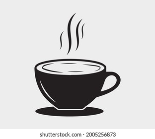 Coffee and tea cup Printable Vector Illustration. coffee and tea cup vector, coffee and tea cup Clipart, coffee cup Symbol, icon, Logo
