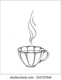 Coffee/ tea cup. Vector illustraton