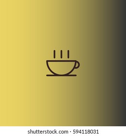 Coffee tea drink icon vector