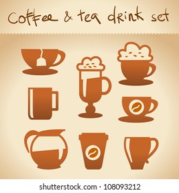 Coffee and tea drink set