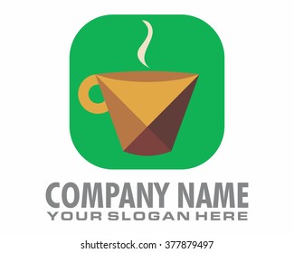 coffee tea glass mug cup pop art image icon logo