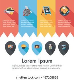 Coffee and tea icon set