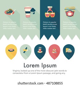 Coffee and tea icon set