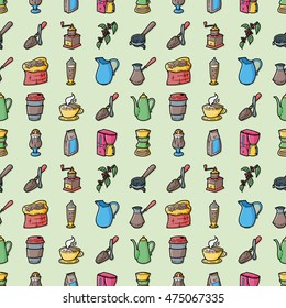 Coffee and tea icons set,eps10