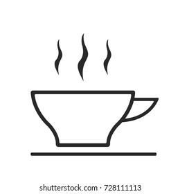Coffee, tea icons. Vector illustration