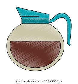 Coffee and tea kettle scribble
