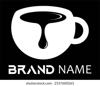 Coffee and Tea Logo Concept Suitable for coffee and tea shops, cafes, food, and beverages.