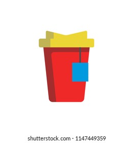 Coffee And tea Logo Icon Design